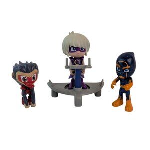 Disney PJ Mask Luna Girl &‎ Scooter Night Ninja Munki-Gu Pet Monkey Figures